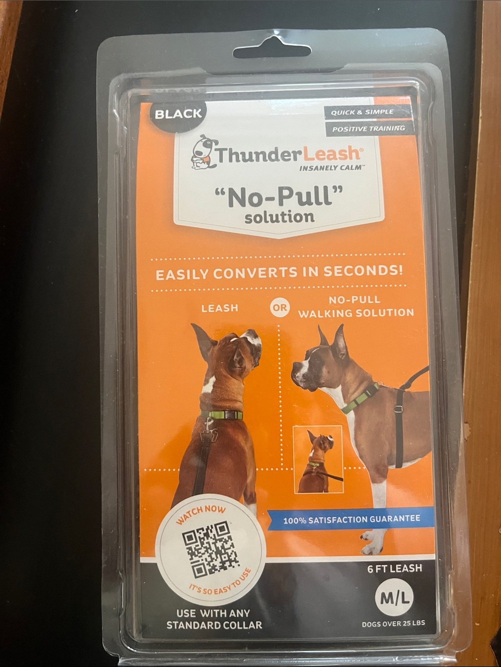 No-Pull Solution Dog Leash & Walking Aid - Black